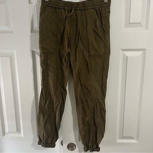 Anthropologie Polka Dot Joggers size XS